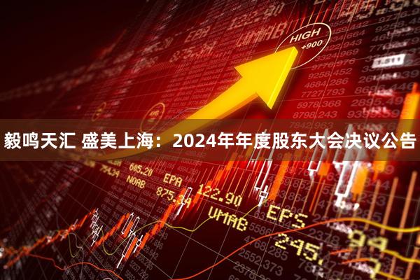 毅鸣天汇 盛美上海：2024年年度股东大会决议公告
